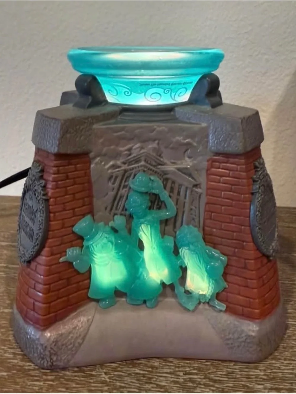 Disney Haunted Mansion Wax Warmer in Teal and Gray